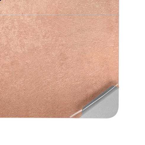 Black and Rose Gold Marble Split Surface Laptop Studio Skin
